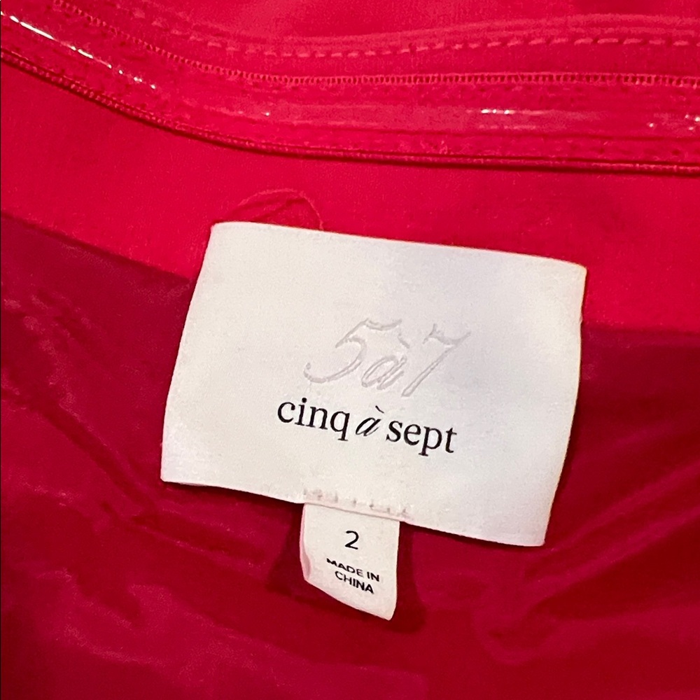cinq a sept Hot Pink Strapless Bodycon Mini Dress - Picture 2 of 16